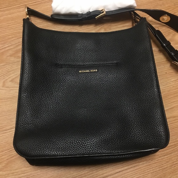 Michael kors black leather hobo purse bag - Picture 4 of 12